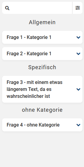 FAQ: App-Ansicht