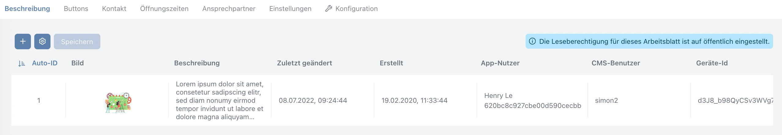 Geschäftsstelle: Beschreibung