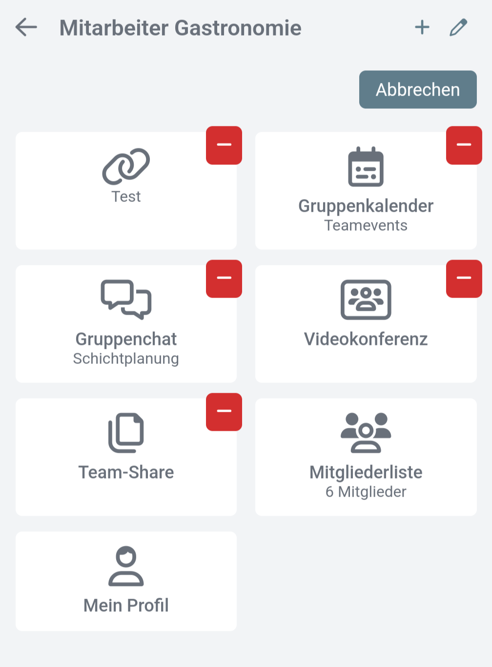 Löschen von Buttons