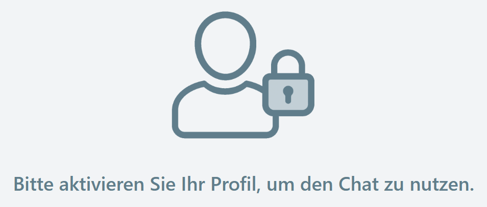 Hinweis zur Profilaktivierung