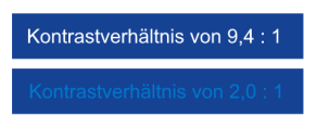 Ein gutes und ein schlechtes Beispiel für Kontrastverhältnisse