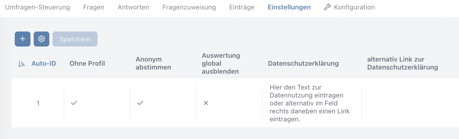 Umfrage: Einstellungen